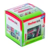 Dübel DuoPower 8 x 40 mm mit Panhead-Schraube 50 Stück^Fischer New