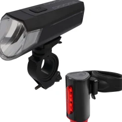 Fischer Bikes Fischer Fahrrad Akku LED Beleuchtungsset 80 Lux