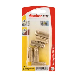 Fischer Messingdübel MS 10 x 32 mm 6 Stück