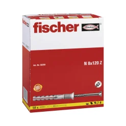 Nageldübel 8 x 120/80 mm mit Senkkopf 50 Stück^Fischer New