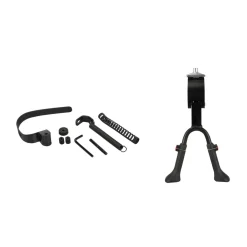 Fischer Bikes Zweibein-Ständer und Lenkungsdämpf 24-28 mm