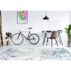 Flachflorteppich „Galaxy 700“, creme/blau* Best