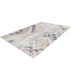 Flachflorteppich „Indiana 200“, multi/blau