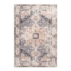 Flachflorteppich „Indiana 100“, grau/braun^ Clearance