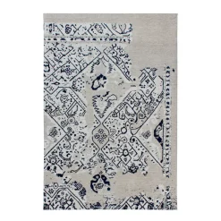 Flachflorteppich „River 120“, grau/schwarz