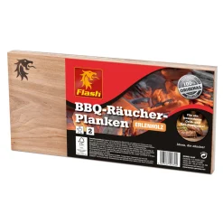 Flash Räucher-Planken Erle 2 Stück