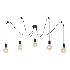 Flector Deckenleuchte Spider schwarz