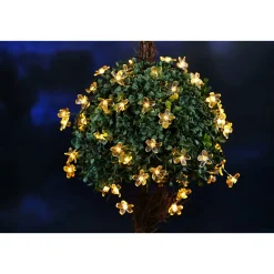 Flector Garten LED Solar Lichterkette Flower