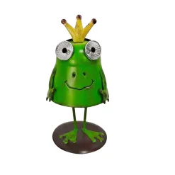 Flector Garten LED-Solar-Dekoleuchte Froschkönig Jorge grün