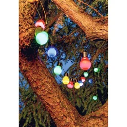 Flector Garten LED-Solar-Partylichterkette bunt