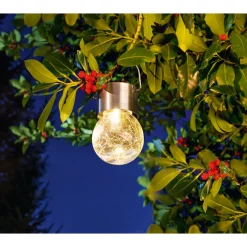LED-Solar-Pendelleuchte mit Aufhängung warmweiß^Flector Garten Outlet
