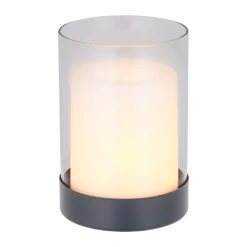 Flector Garten LED-Solar-Tischleuchte Nordic schwarz