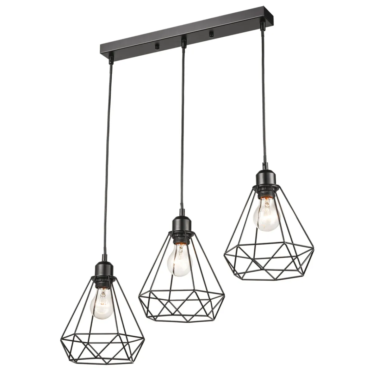 Flector Hängeleuchte Tiffany schwarz