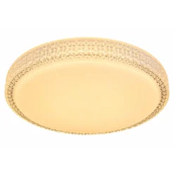 Flector LED-Deckenleuchte Clarice mit Kristallrand