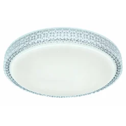 Flector LED-Deckenleuchte Clarice mit Kristallrand