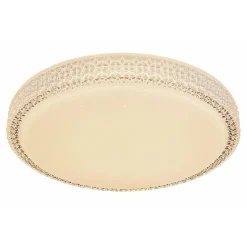 Flector LED-Deckenleuchte Clarice mit Kristallrand