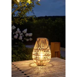 Solar-Laterne Sumeria inkl Leuchtmittel naturfarben Jute*Flector Best