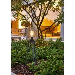 Solar-Laterne Urban Nova 2in1 grau Metall warmweiße LED*Flector Discount