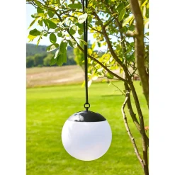 Solar-Pendelleuchte Aurora inkl Akku 9 warmweiße LED*Flector Discount