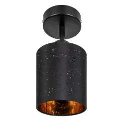 Spotserie Kassandra schwarz-gold 1 flg.*Flector