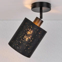 Spotserie Kassandra schwarz-gold 1 flg.*Flector