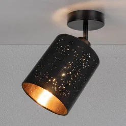 Spotserie Kassandra schwarz-gold 1 flg.*Flector