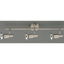 Spotserie Mattea satiniert mit Chromring GU10 3W^Flector New