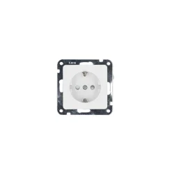 Flector Steckdose mit Kindersicherung mattweiß