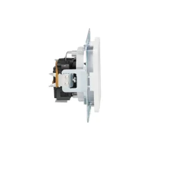 Flector Steckdose mit Kindersicherung mattweiß