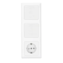 Flector Steckdose mit Kindersicherung mattweiß