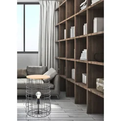 Stehleuchte Galvani mit Holzablage^Flector Best