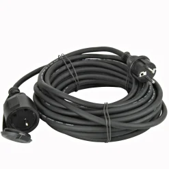 Flector Technik Gummi-Verlängerung schwarz 10 m