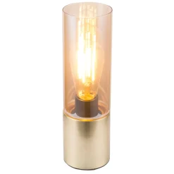 Tischleuchte Edison Amber mit Touchfunktion messing^Flector