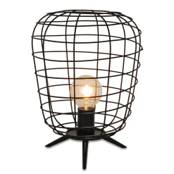 Flector Tischleuchte Faraday Metall Schwarz