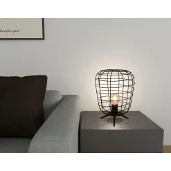 Flector Tischleuchte Faraday Metall Schwarz