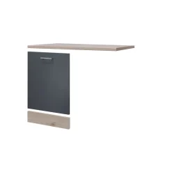 Flex-Well Geschirrspülerblenden-Set „Tiago“, 3-teilig, basaltgrau/San Remo Eiche, mit Griff