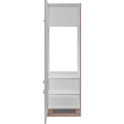 Flex-Well Küchen-Geräteumbauschrank „Samoa“, 60x200x57,1 cm, weiß/Sonoma Eiche