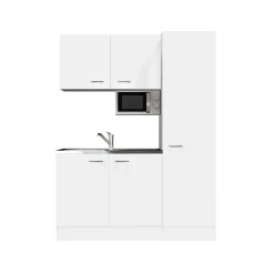 Singleküche „WITO 1005-000“, 150x60 cm, weiß*Flex-Well Online