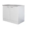 Flex-Well Spülenunterschrank „Wito“, 100x82,2x57,1 cm, weiß, inkl. Spüle