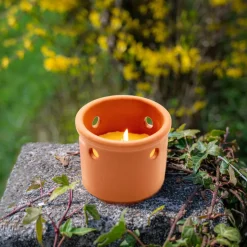 Flower Power Citronellakerze TERRA mit Loch 9,7 x 6 cm* Online