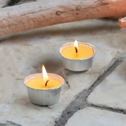 Flower Power 4er Set Citronellakerze in Aluschale 8 x 3,5 cm* Discount