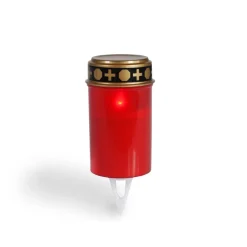 Flower Power LED Outdoor Grablampe mit Dorn SPINA RED 7 x 13 cm Kunststoff^ Outlet