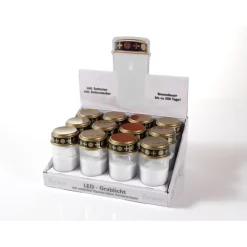 Flower Power LED Outdoor Grablampe mit Dorn SPINA WHITE 7 x 13 cm Kunststoff^ Hot