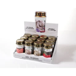 Flower Power LED Outdoor Grablampe mit Dorn TUMBA WHITE 7 x 13 cm Kunststoff