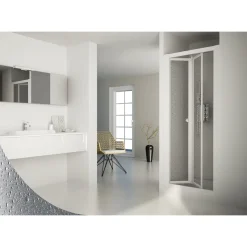 Nischendusche Klappsystem Domino 76 - 81 cm Duschwand^FORTE Sale