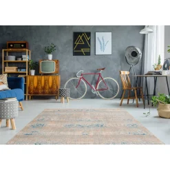 Fransenteppich „Baroque 300“, grau/türkis^ New