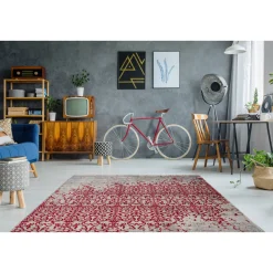 Fransenteppich „Baroque 200“, rot^ Clearance