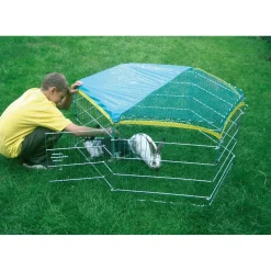 Kerbl Freigehege mit Abdecknetz 6-eck