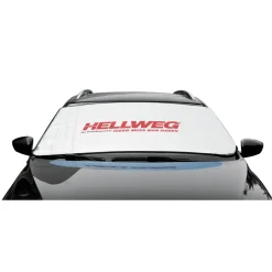 Frontscheibenabdeckung mit Hellweg-Logo 200 x 70 cm^ Hot