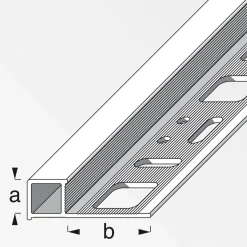 Quadratprofil 10 mm 2,5m silber*Fundamo Best